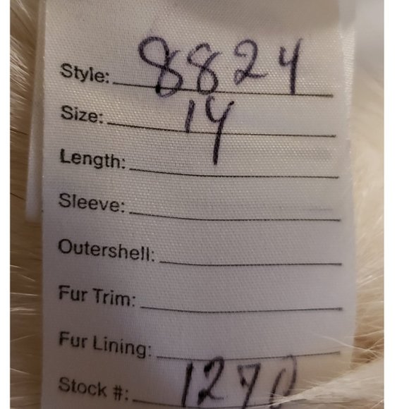 RAJAC LIMITED Canada Women's Winter Leather & Fur Jacket Sz.-14 White - Picture 8 of 8